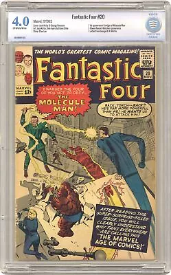 Buy Fantastic Four #20 CBCS 4.0 1963 16-113B6F0-033 1st App. Molecule Man • 166.03£