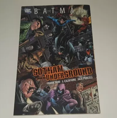 Buy Batman Gotham Underground Graphic Novel 2008 1st Print Edition By Frank Tieri • 17.95£