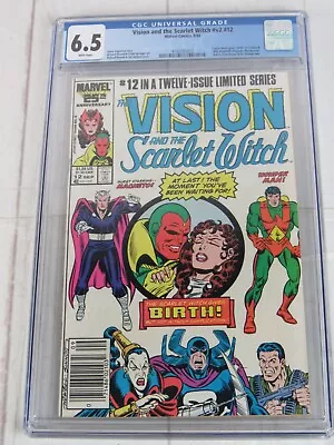 Buy The Vision And The Scarlet Witch #12 CGC 6.5 WP 1986 Marvel Comics 4193161012 • 29.95£