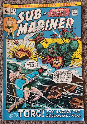 Buy Marvel Comics Bronze Age Namor The Sub Mariner Key Issue 55 • 2.50£