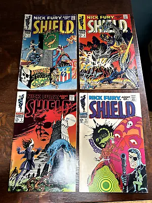Buy Nick Fury Agent Of S.H.I.E.L.D. 1-3 5 Lot Of 4 Silver Age Marvel Comic Books • 87.17£