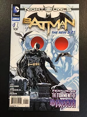 Buy Batman 1 Annual Jason FABOK Mr Freeze Harley Quinn DC 2 New 52 Robin Joker 1 C • 12.87£