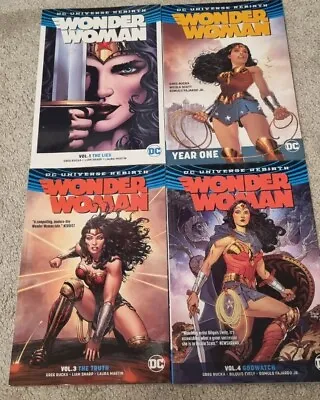 Buy Wonder Woman Greg Rucka Tpb Vols. 1, 2, 3, 4 DC Rebirth See Images • 32£