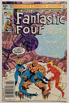 Buy Fantastic 4 Four Vol 1: #255 REED RICHARDS DEATH? NEWSSTAND 1983 BYRNE Marvel • 1.18£