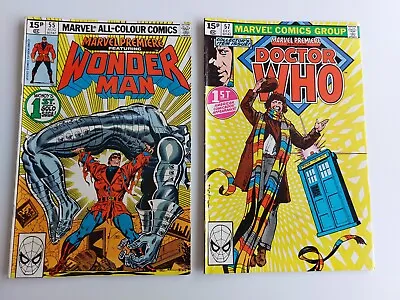 Buy Marvel Premiere Featuring Doctor Who Wonder Man 55 57 1979 Tom Baker 1st Print • 9£
