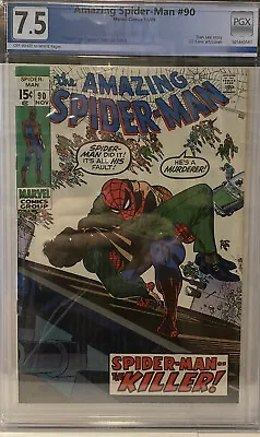 Buy Amazing Spider-Man #90 PGX 7.5 Not CGC! Death Of Captain Stacy! Key Issue • 128.68£