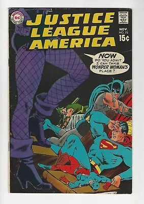 Buy Justice League Of America 75 (DC 1969) FN+ Classic Black Canary Cover • 79.26£