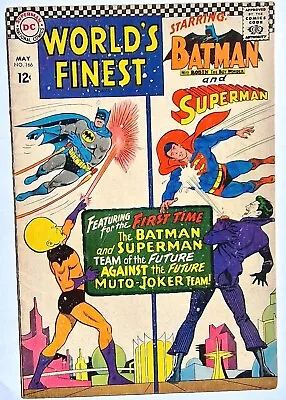 Buy World's Finest Comics 166 DC Silver Age 1967 Batman Superman The Joker Team • 24.99£