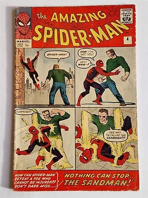 Buy Amazing Spider-man #4 Vg (4.0) September 1963 1st App Sandman Marvel Comics ** • 1,199.99£