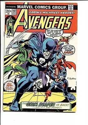 Buy Avengers 107 Vf- Cockrum Starlin Buckler 1973 • 14.39£