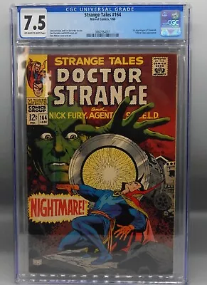 Buy CGC 7.5 Marvel Comics STRANGE TALES #164 Jim Steranko DOCTOR STRANGE Horror MCU • 78.20£