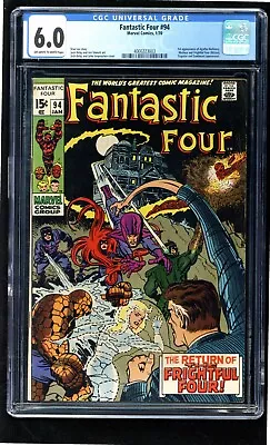 Buy Fantastic Four #94 CGC 6.0 OW-White -1st Agatha Harkness! Marvel 1970 - Stan Lee • 109.89£
