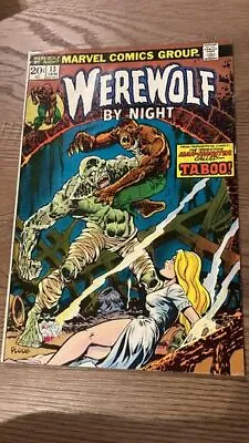 Buy Werewolf By Night #13 -  Marvel Comics - 1974 - Back Issue - 1st App. Taboo • 40£