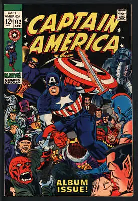 Buy Captain America #112 7.0 // Origin Of Captain America Retold Marvel Comics 1969 • 71.16£