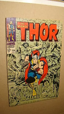 Buy Thor 154 Vs Ulik & Mangog 1st Appearance Ad For Silver Surfer 1 Marvel 1968 • 38.38£