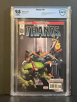Buy Thanos #15 CBCS 9.8 Cosmic Ghost Rider Frank Castle Silver Surfer Black 2018 • 80£