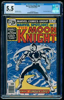 Buy Marvel Spotlight #28 (1976) CGC 5.5 Bronze Age Marvel Comic 1st Solo Moon Knight • 63.25£