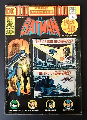 Buy BATMAN DC-20 DC 1973 100 Page Super Spectacular - Origin Two-Face Nick Cardy (F) • 9.50£