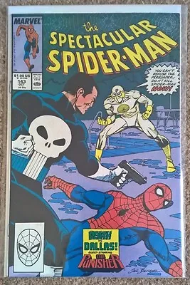 Buy Marvel Spectacular Spiderman 143 Punisher 1988 NM- • 4.50£