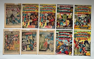 Buy Captain America And Falcon Marvel Comics Issues #163 To #171, 1973/74 • 15£
