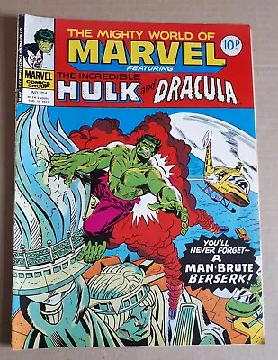 Buy The Mighty World Of Marvel: Hulk And Dracula (Marvel Comics) (#254, Aug 10 1977) • 4£