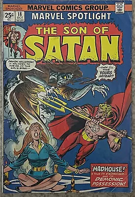 Buy Marvel Spotlight #18 Oct 1974 The Son Of Satan Bronze Age Comic Book • 9.99£