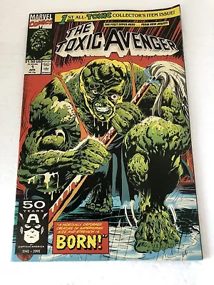 Buy Toxic Avenger Vol. 1 #1 Marvel Comics Comic Book Newsstand April 1991 • 17.58£