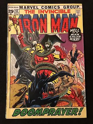 Buy Iron Man 43 5.5 6.0 Marvel 1971 Ij • 19.76£