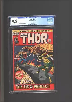 Buy Thor #200 CGC 9.8 John Buscema Cover & Art 1972 • 1,185.90£