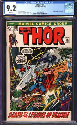Buy Thor #199 Cgc 9.2 White Pages // Pluto & Hela Appearance 1972 • 71.15£