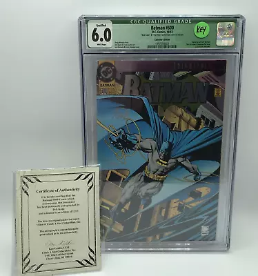 Buy Batman 500 CGC 6.0 Graded Comic SIGNED Bob Kane 73/1993 Azarel As All New Batman • 281.49£