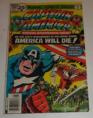 Buy Captain America #200  Kirby Classic Bicentennial 8.0-9.0 1976 • 16.05£