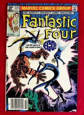 Buy 1981 FANTASTIC FOUR 235 Newsstand EGO Living Planet App Cover Comic NO CREASE  • 11.11£