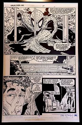 Buy Amazing Spider-Man #315 Pg. 8 By Todd McFarlane 11x17 FRAMED Original Art Print  • 47.99£