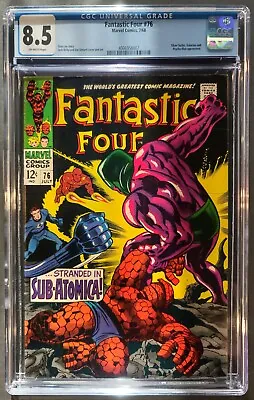 Buy Fantastic Four #76 Cgc 8.5 - Marvel Comics 1968 Silver Surfer Galactus New Case • 102.90£