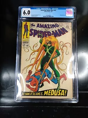Buy Amazing Spider-Man #62 CGC 6.0 1st Medusa V Spider-Man! Make Way For...MEDUSA! • 160.12£