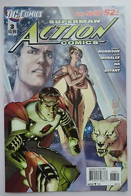 Buy Action Comics #3 - New 52 Superman 1st Printing - DC Comics Jan 2012 F/VF 7.0 • 4.45£