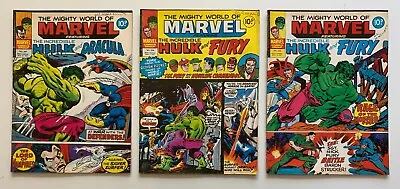 Buy Mighty World Of Marvel #257, 258, 259, 260, 261 & 262. RARE UK Bronze Age 1977 • 36.75£