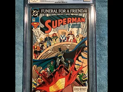 Buy SUPERMAN #76 CGC 9.6, 1993, FUNERAL FOR A FRIEND 30th Anniversary • 68.05£