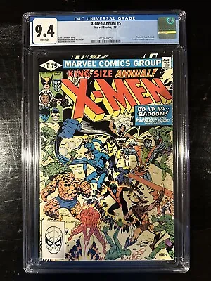 Buy Uncanny X-Men Annual #5 CGC 9.4 (Marvel 1981) Fantastic Four & Franklin Richards • 51.39£