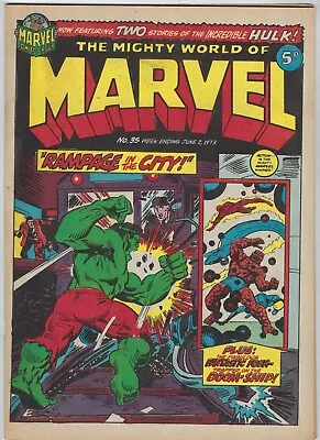 Buy MIGHTY WORLD OF MARVEL # 35 - 2 June 1973 High Grade- Hulk Fan Four Doctor Doom • 11.95£