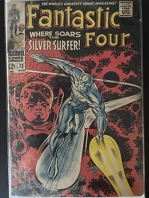 Buy Fantastic Four #72 (Marvel) Silver Surfer App. Iconic Kirby Cover • 55.60£