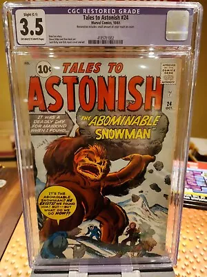 Buy Marvel Comics Tales To Astonish #24 (10/61)  CGC 3.5 • 90.92£
