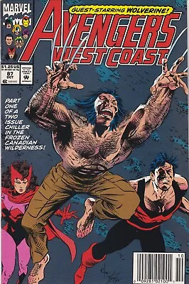 Buy Avengers West Coast # 87 (Oct. 1992, Marvel) Newsstand Edition; VF/NM (9.0) • 1.60£