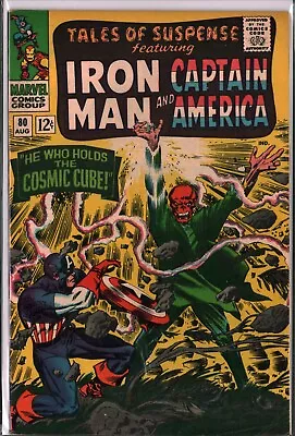 Buy TALES Of SUSPENSE #80 Captain America Vs Red Skull (1966) Marvel F+/VF (6.5/7.0) • 79.44£