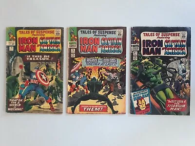 Buy Tales Of Suspense 70, 78, 81 Marvel Comics Iron Man, Captain America  • 47.97£