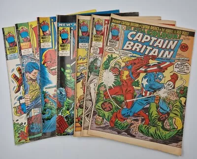 Buy X7 Captain Britain Bundle - UK Marvel Comics Lot • 12.50£