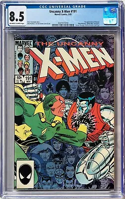 Buy Uncanny X-Men #191 CGC 8.5. 1st Appearance Of Nimrod! Classic Cover!! • 40£