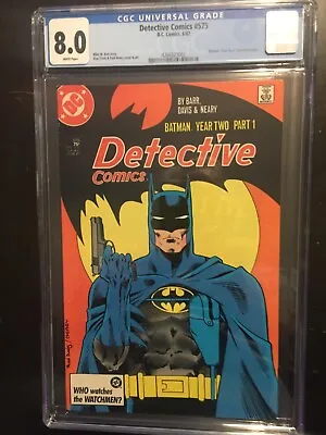 Buy DETECTIVE COMICS #575 - CGC 8.0 - BATMAN  YEAR TWO  STORYLINE BEGINs • 43.97£