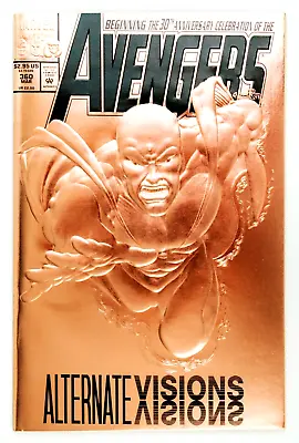 Buy The Avengers #360 (1993 Marvel) 30th Anniversary, Embossed Bronze Foil Cover NM- • 12.22£
